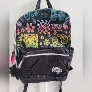 Justice Multicolor Graphic Backpack